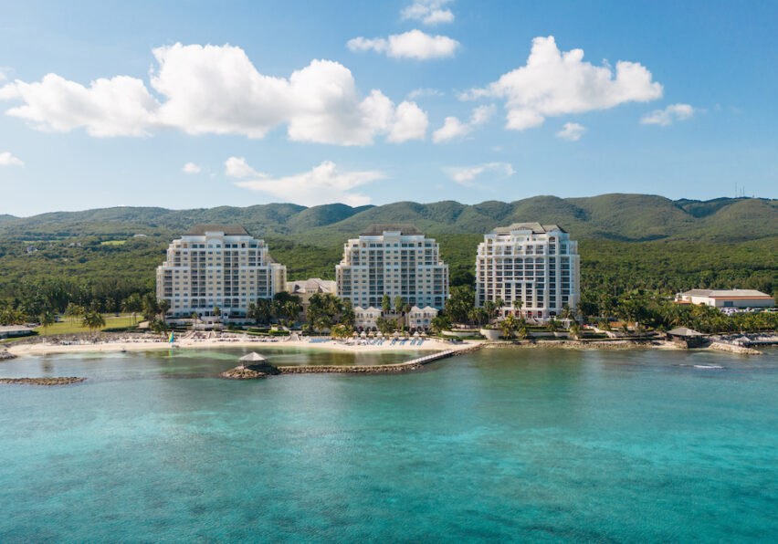 Aerial Photo over water at Jewel Grande Resort